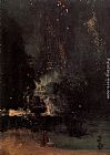 James Abbott McNeill Whistler Nocturne in Black and Gold The Falling Rocket painting
